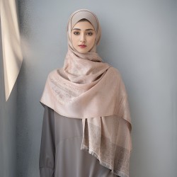Turkish women's headscarves, solid color, fashionable and simple sun-protective silk scarves, cross-border hot-selling multifunctional silk scarves for women.