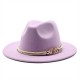 Cross-border church hat, woolen hat for men and women, British-style jazz hat, wide-brimmed hat for ladies, autumn/winter top hat Cross-border church hat, woolen hat for men and women, British-style jazz hat, wide-brimmed hat for ladies, autumn/winter top hat