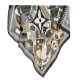 Fashionable retro European and American cross-border design printed square scarf, a new arrival, a stylish women's elegant square scarf wholesale
