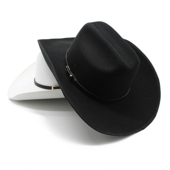2022 autumn and winter fine woolen wide-brim Tibetan hat, casual cowboy hat for women, Tibetan men's outdoor shaped felt hat