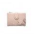 Prettyzys new women's short wallet, Korean-style printed zipper closure, student-style large-capacity wallet