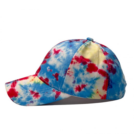 New cross-border Amazon spring and summer new printed sun hat, outdoor fashion casual tie-dye baseball cap, men's and women's sun hat