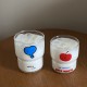 Niche homemade blue polka dot glass, Instagram-style high-end white polka dot water cup and milk cup, simple coffee cup