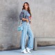 Amazon 2025 Cross-Border Loose Casual Jeans for Women: Fashionable, Simple Tassel Straight-Leg Pants