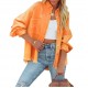 Factory direct sales of 2025 new cross-border European and American lapel, long-sleeved, retro, street style, ripped, raw-edge denim jacket for women.