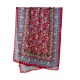 Ethnic cashew print long scarf for women, luxurious and versatile, classic pattern, sun protection silk scarf for travel