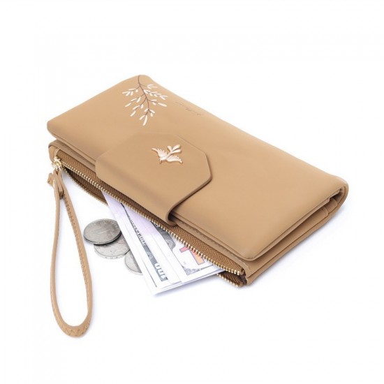 Lianbu women's long wallet, Japanese and Korean style, new, stylish and simple. Multifunctional Large-Capacity Clutch Handbag