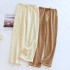 Summer round-neck short-sleeved crepe nightgown for women, double-layer gauze sweet-style dress, thin outerwear for home wear